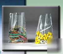 Case 1000 2 mil industrial clear flat poly bags 7 x 14