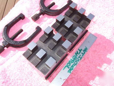 Brown&sharpe 750 b matched pair v-block hardened mint 