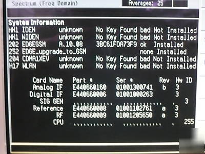 Hp E4406A vsa transmittertester 7 mhz - 4.0 ghz