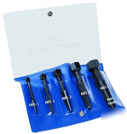 Rennsteig 5 pc screw extractor set 