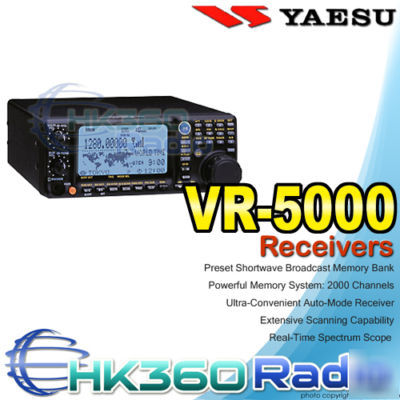 Yaesu vr-5000 communication receiver 0.1-2599.99998 mhz