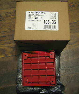 New wheelock et-1010 speaker red 103135 fire brand 