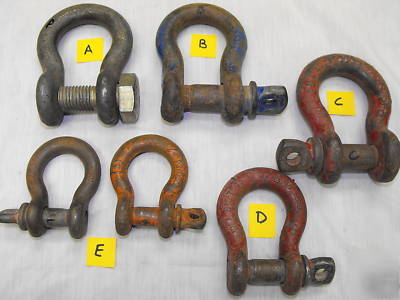 6 heavy duty rigging clevis's