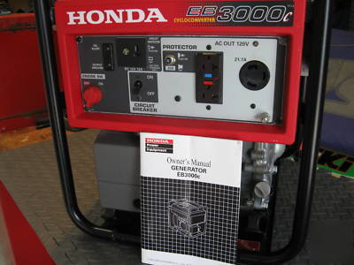 Honda generator EB3000C used one day only 