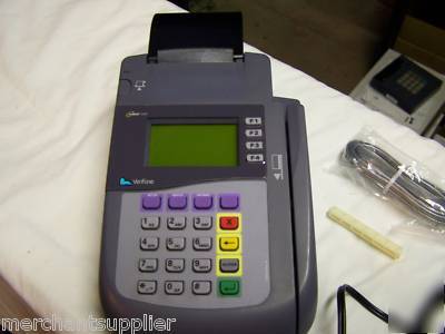 Verifone omni 3300 3MG terminal w/ keyboard 100 & SC542
