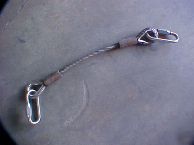 Safety wire tow sling stainless steel wiresling 3000KG