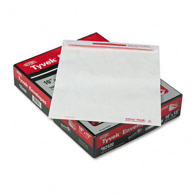 Adv flap-stik tyvek mailer side seam white 100/box