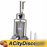 Fma vertical 6LB sausage stuffer manual 3 spout sizes