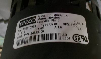 3F03 fan swirlwind fasco 70210958 U21B exhaust fan