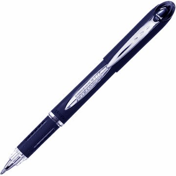 New 12 uni-ball jetstream rollerball pens black med 0.7 