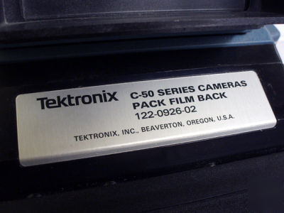 Tektronix c-59 oscilloscope camera w/c-50 polaroid pack