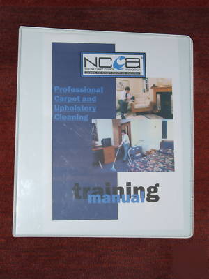 Ncca carpet & upholstery cleaning training manual