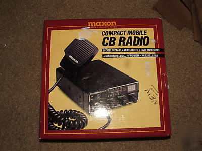 New maxon compact mobile cb radio mcb-40 in box