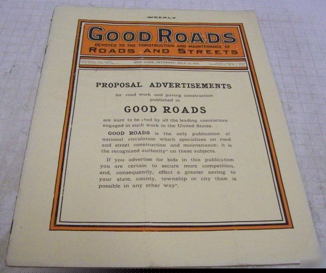 Good roads 1913 construction magazine vol.44, no.2