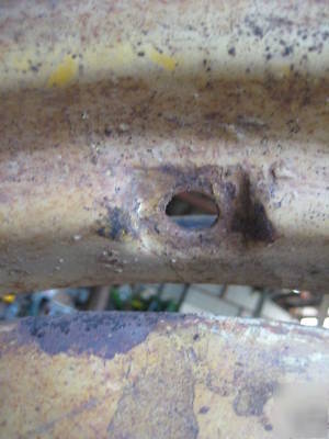 John deere h hn tractor rear rims 6 inch wide 1939 rare