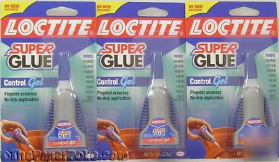 Loctite super glue control gel 3PACK free shipping