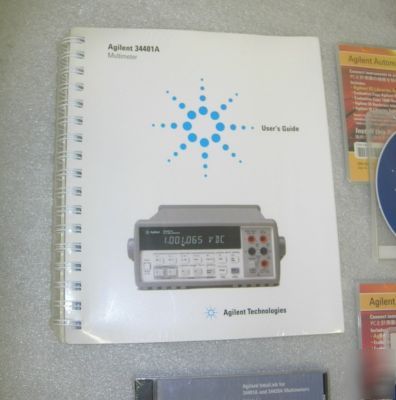 New sealed agilent 34401A set of manuals + software 