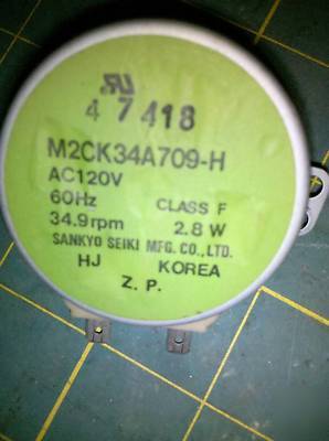 3D42 motor microwave 120VAC 35RPM square shaft vgc