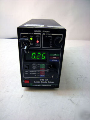 Wavelength electronics lfi-4505 500 ma laser diode driv