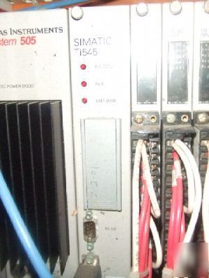 Complete texas instruments system 505 plc rack