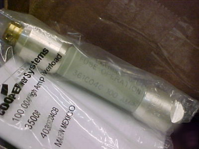 New cooper high amp overload bay-o-net fuse link 100A 