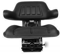 Universal tractor black spring seat with arms, ford,etc