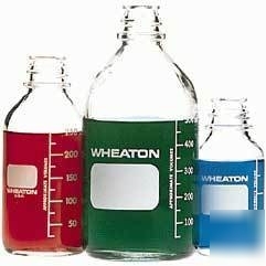Wheaton media bottles, graduated, wheaton 219760 with