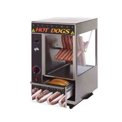 Star 174SBA hot dog broiler, spike rotisserie, 24 dogs 