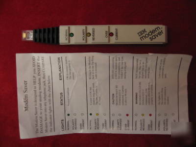Ibm modem saver - telephone line tester 73G5395