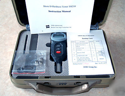 Time TH210 handheld digital shore d durometer with case