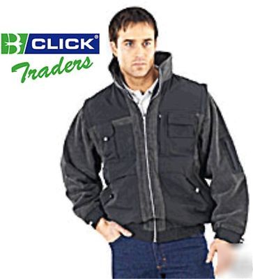 Click black waterproof windproof fleece jacket small