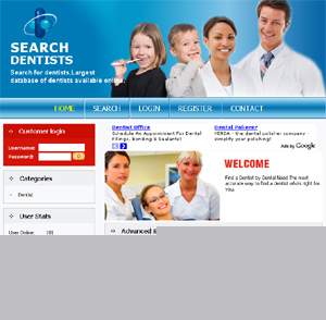 Dentist directory & review website + adsense