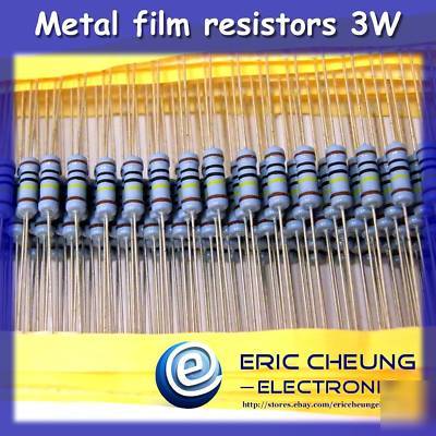 10PCS 4.7K ohm metal film resistors 3W +/-1%