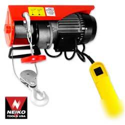 Neiko electric cable hoist 880 lbs winch trailer boat
