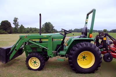 2001 john deere 790 4X4 with loader and equipment