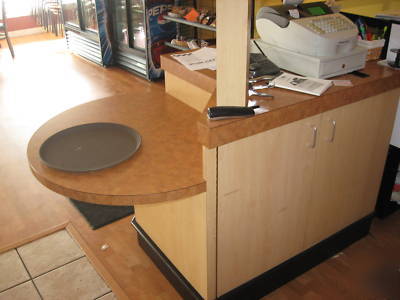 Retail or restaurant checkout counter