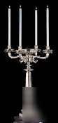 Aries 4 light candelabra w/ 6''X3.5'' floral bowl