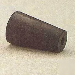 Vwr black rubber stoppers, one-hole 6.5M291: 6.5M291