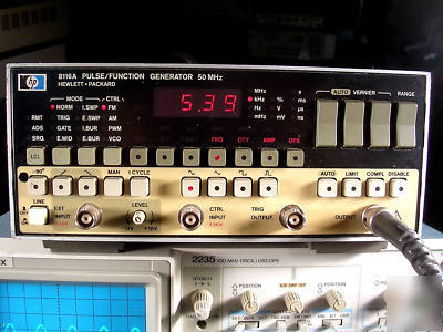 Hp / agilent 8116A pulse/function generator tested 