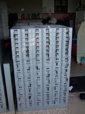 78 safe deposit boxes with dual keys, bond boxes 