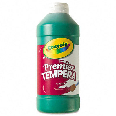 Binney & smith premier tempera paint, green, 16 ounces