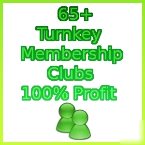 Own a 65+ niche membership club empire 100% profit