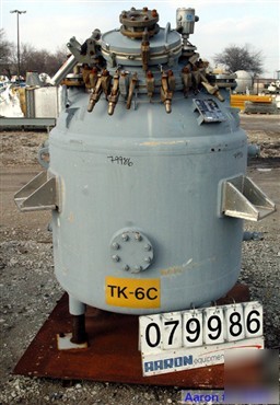 Used: dedietrich glass lined reactor, 300 gallon, model