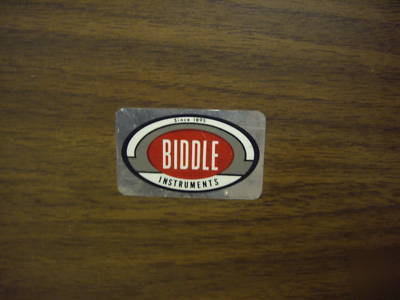 Biddle 210415 15KV megohmeter hipot tester 1983