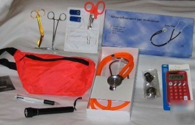 Nursing kits w/ stethoscope, scissors, calculator