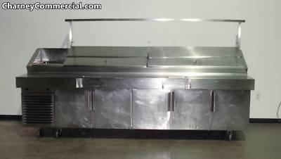 Randell 12' prep work table raised rail refrigeration
