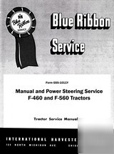 Farmall f- 460 & f- 560 series steering service manual