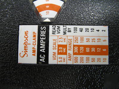 Simpson ampclamp clamp on probe