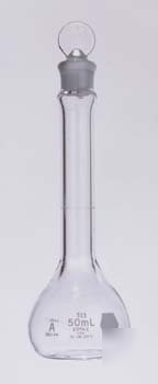 Kimble/kontes kimax volumetric flasks with [st] glass