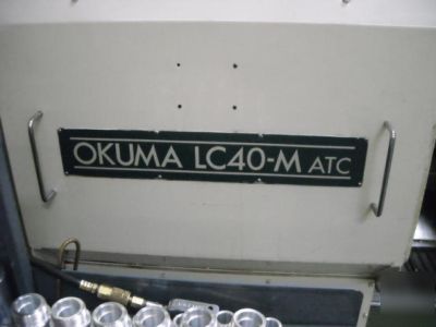 Okuma LC40-m atc 50 tool changer, live tooling